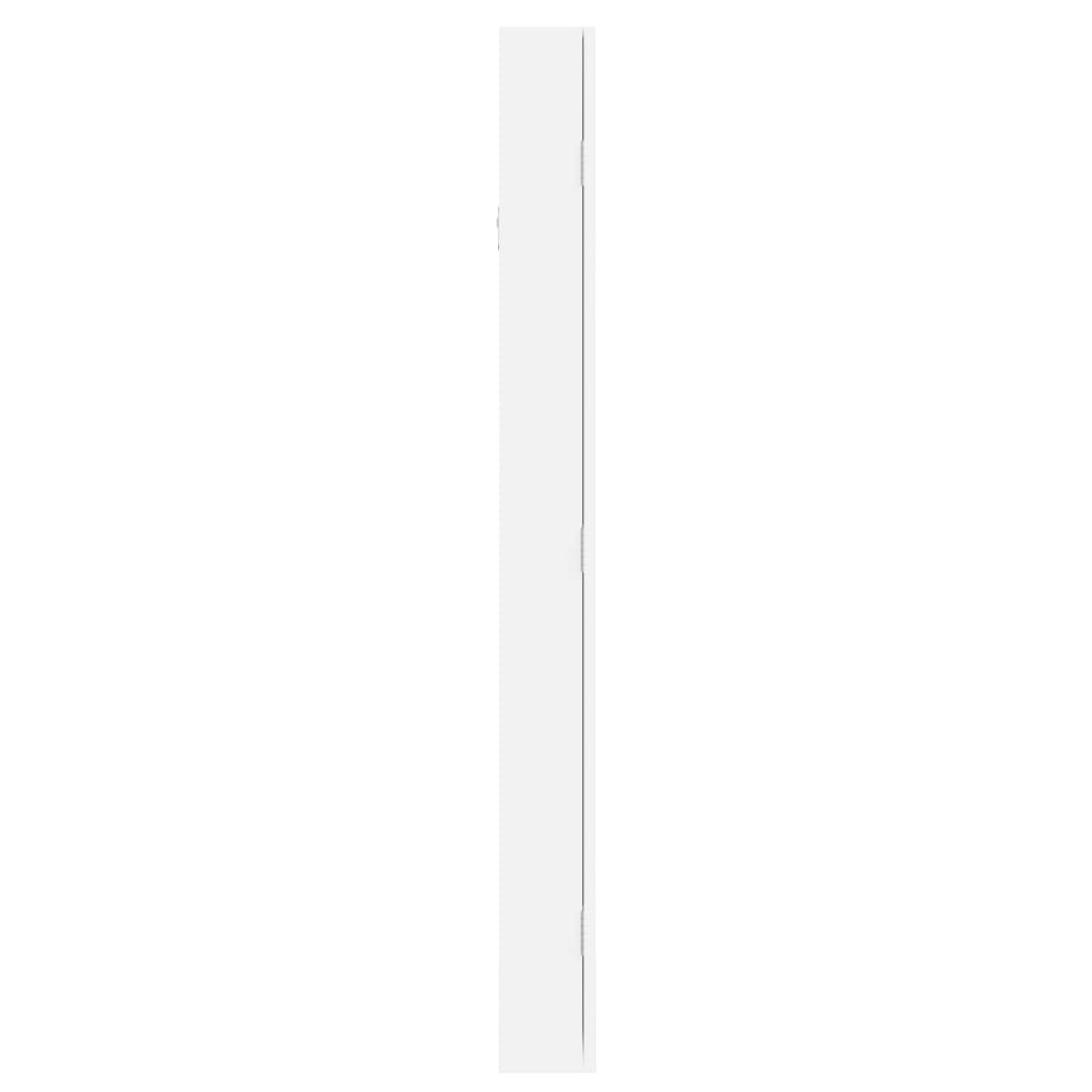 Schmuckschrank Mit Spiegel Wandmontage 37,5X10X106 Cm