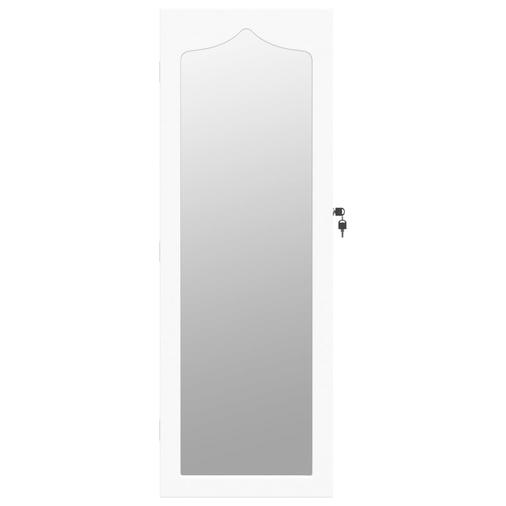 Schmuckschrank Mit Spiegel Wandmontage 37,5X10X106 Cm