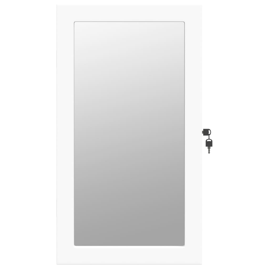 Spiegel-Schmuckschrank Mit Led-Beleuchtung Wandmontage