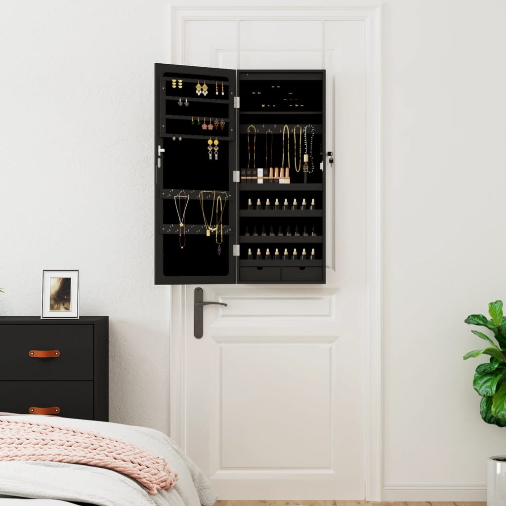 Spiegel-Schmuckschrank Mit Led-Beleuchtung Wandmontage