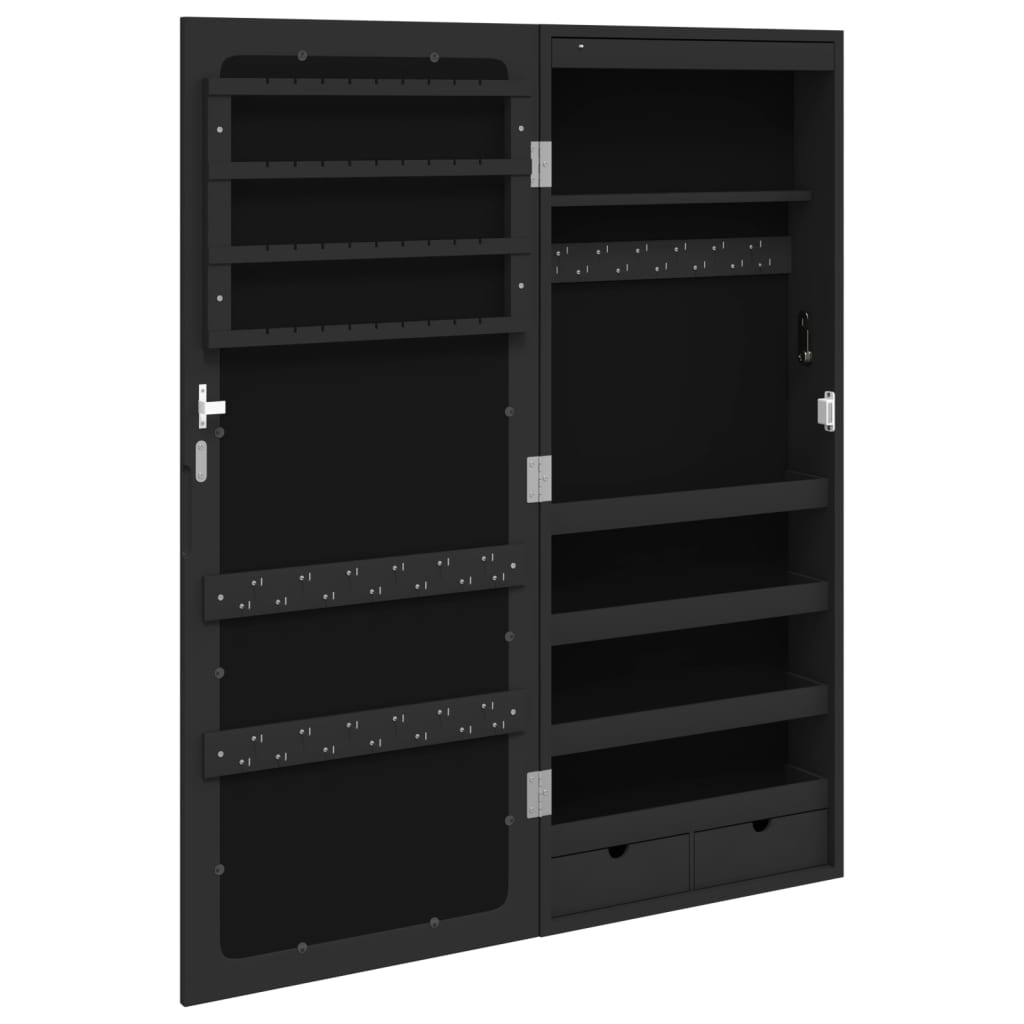 Spiegel-Schmuckschrank Mit Led-Beleuchtung Wandmontage