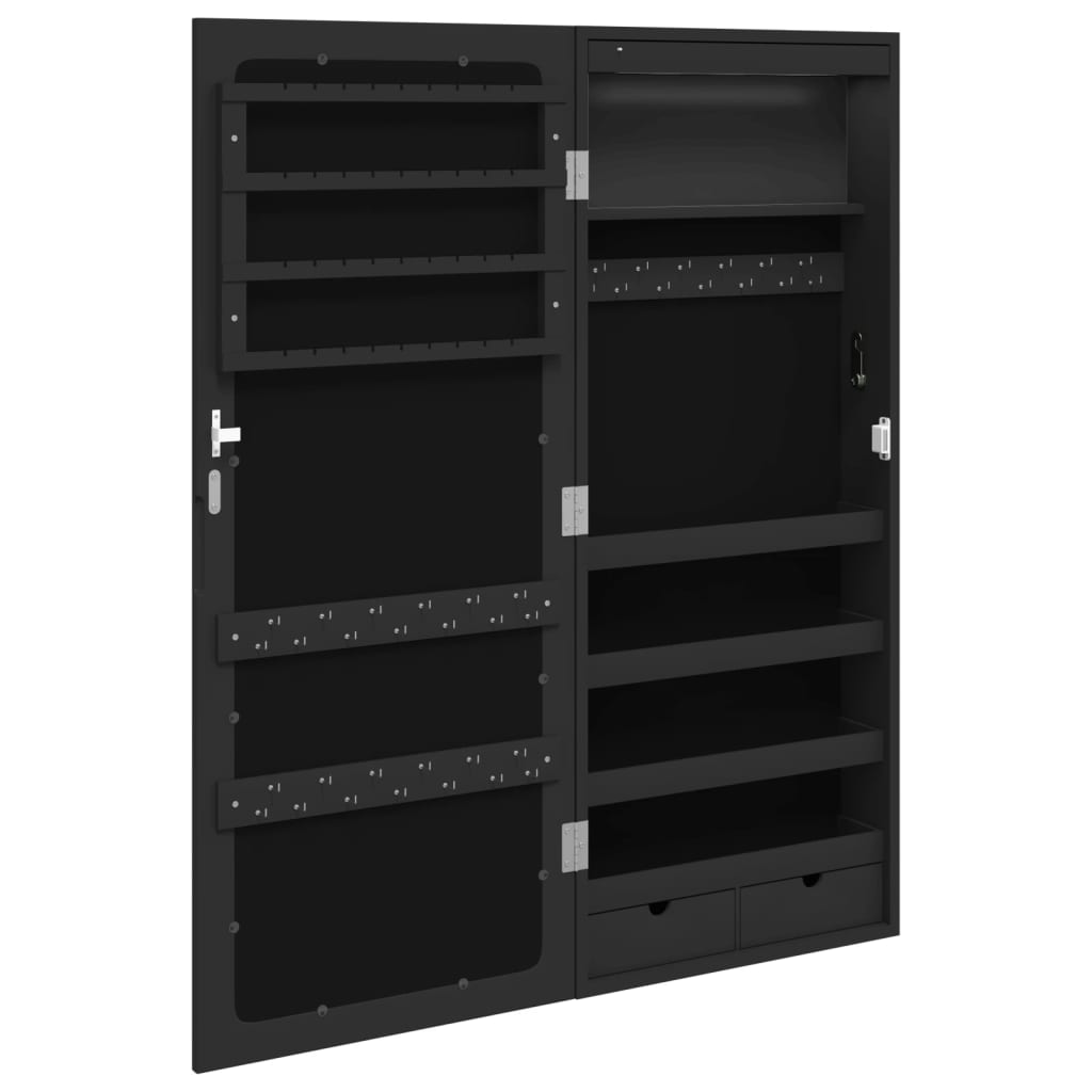 Spiegel-Schmuckschrank Mit Led-Beleuchtung Wandmontage