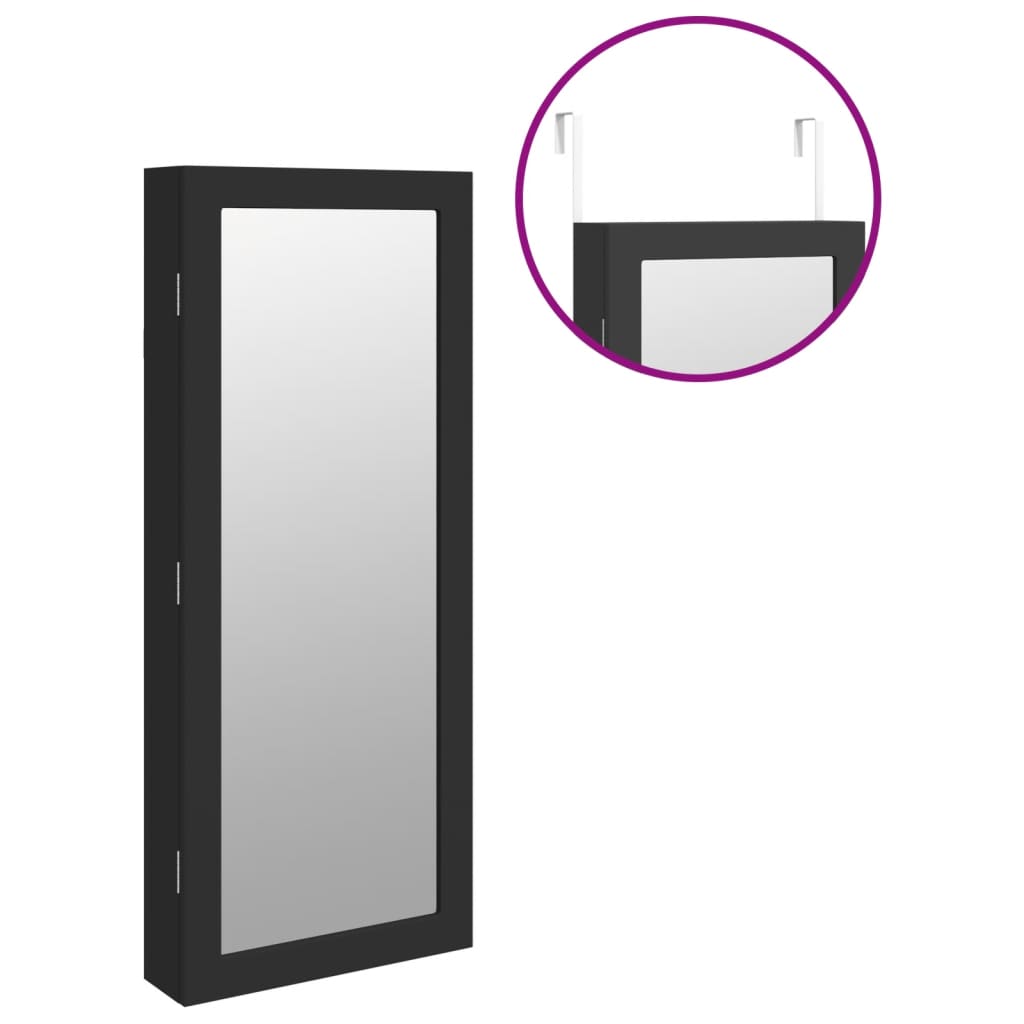 Spiegel-Schmuckschrank Mit Led-Beleuchtung Wandmontage