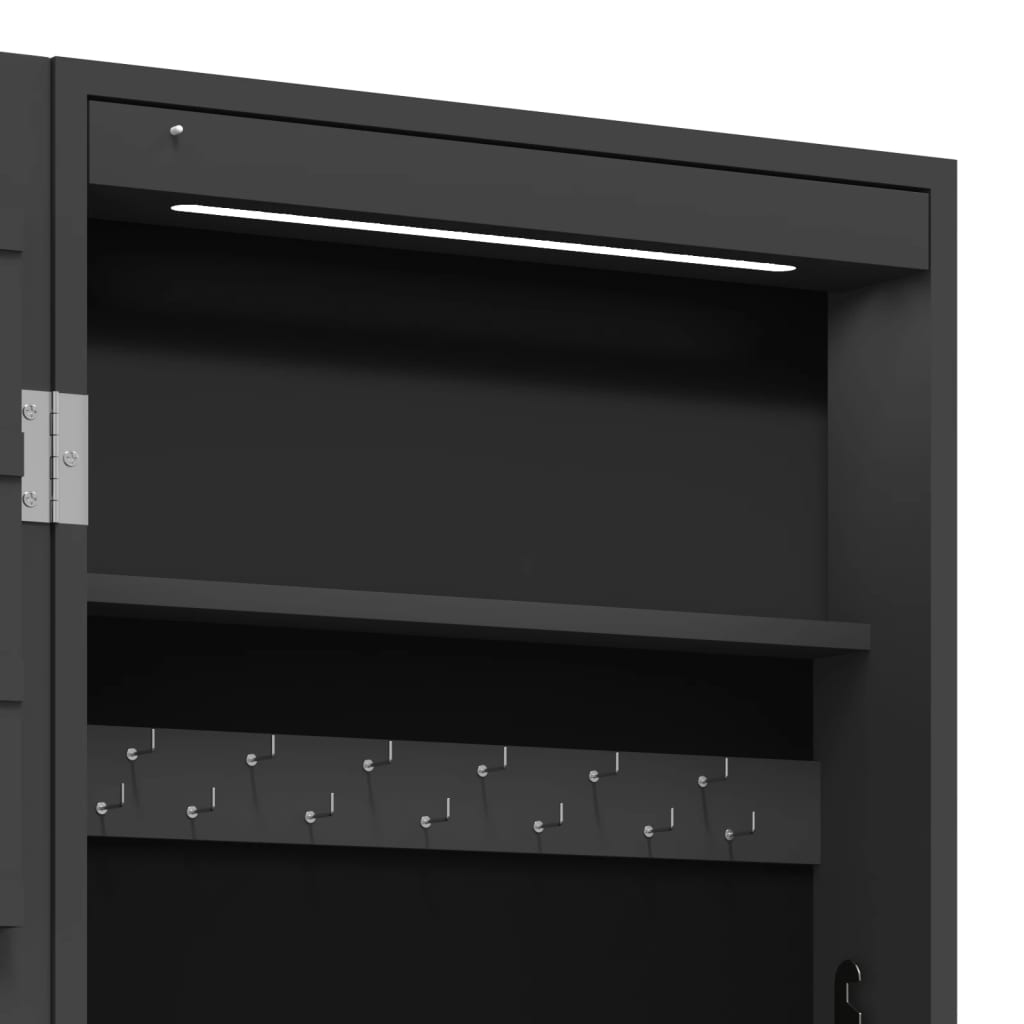 Spiegel-Schmuckschrank Mit Led-Beleuchtung Wandmontage