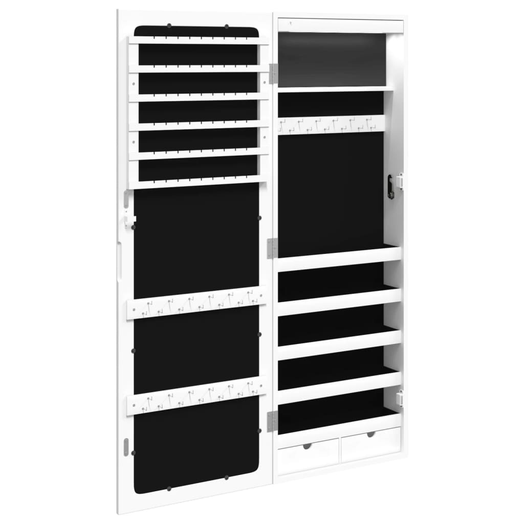 Spiegel-Schmuckschrank Mit Led-Beleuchtung Wandmontage