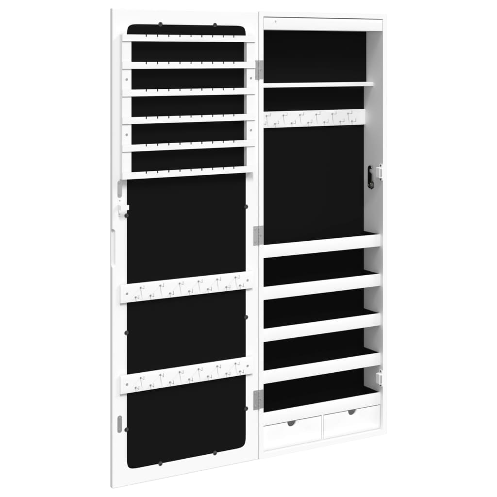 Spiegel-Schmuckschrank Mit Led-Beleuchtung Wandmontage