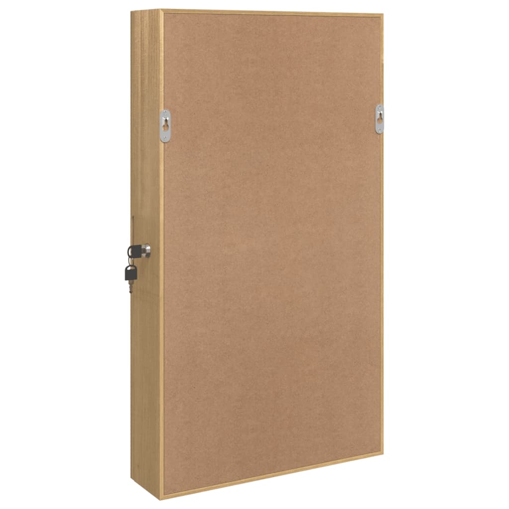 Spiegel-Schmuckschrank Mit Led-Beleuchtung Wandmontage