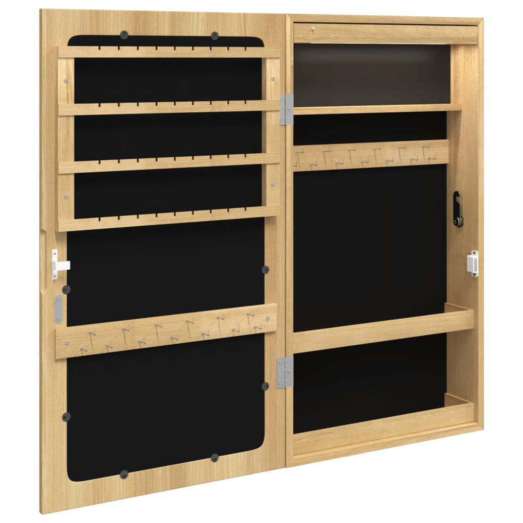 Spiegel-Schmuckschrank Mit Led-Beleuchtung Wandmontage