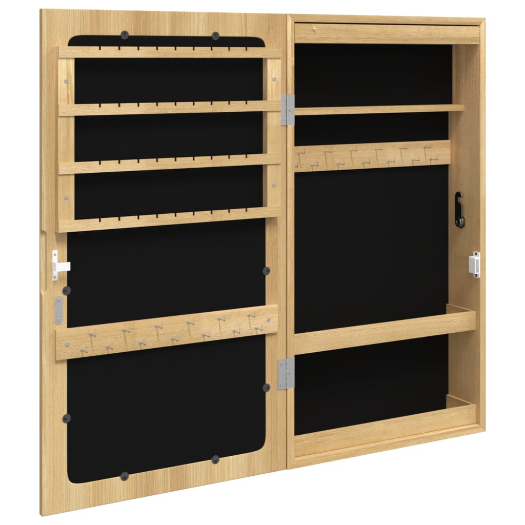 Spiegel-Schmuckschrank Mit Led-Beleuchtung Wandmontage