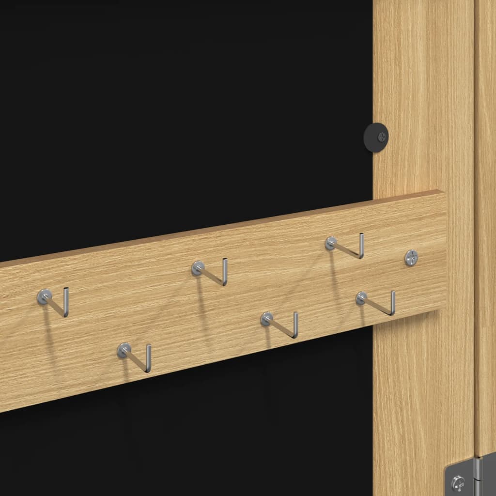 Spiegel-Schmuckschrank Mit Led-Beleuchtung Wandmontage
