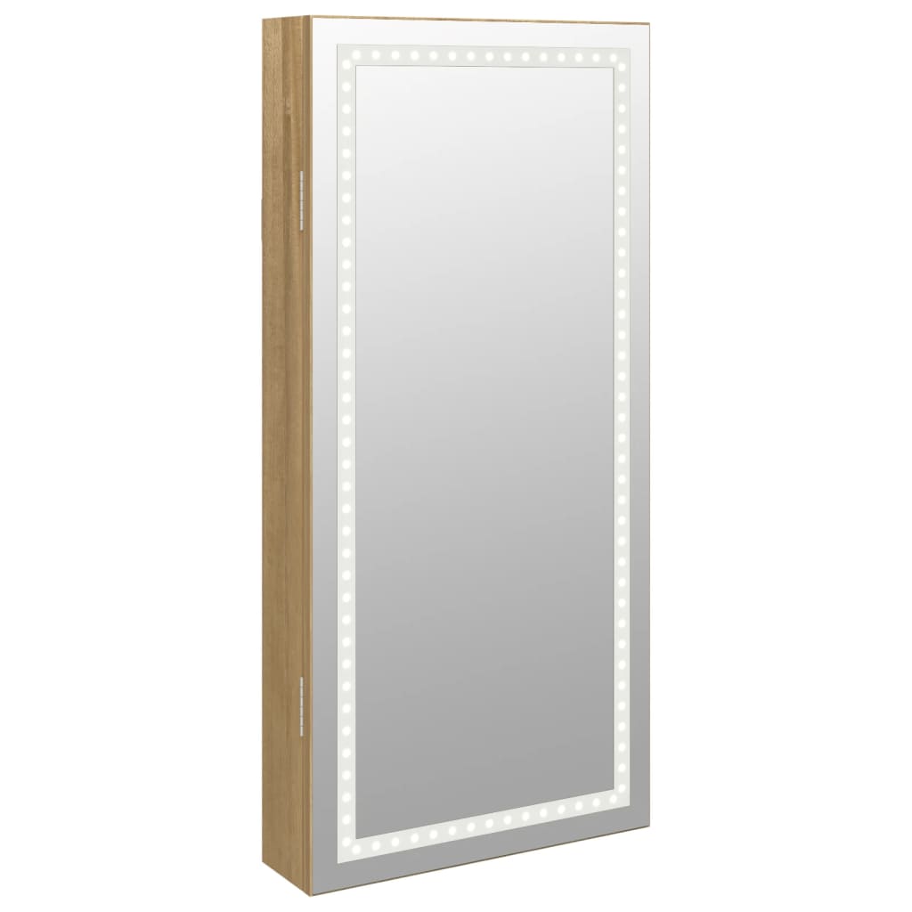 Spiegel-Schmuckschrank Mit Led-Beleuchtung Wandmontage