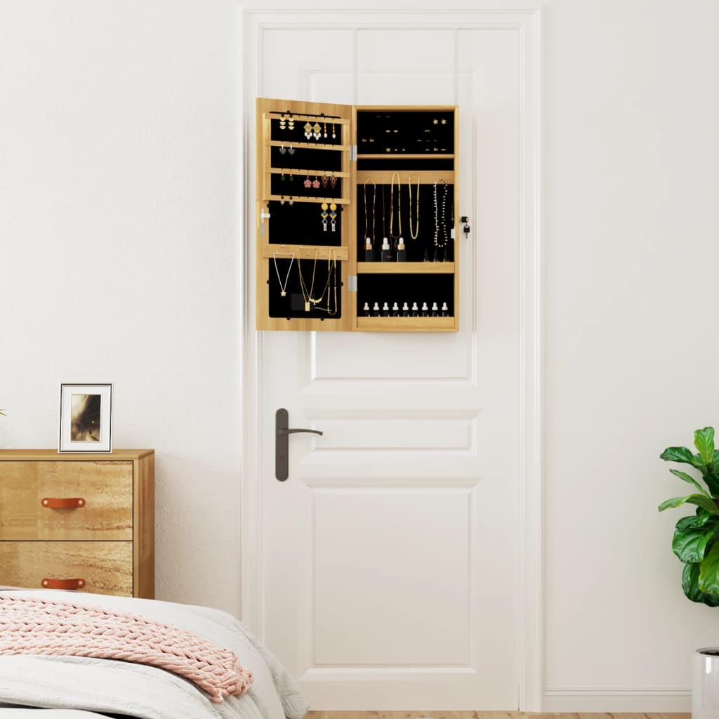 Spiegel-Schmuckschrank Mit Led-Beleuchtung Wandmontage