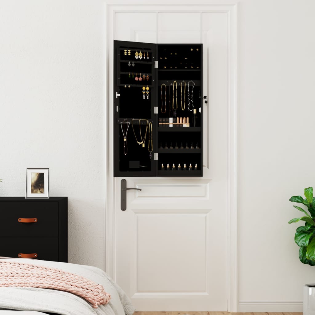 Spiegel-Schmuckschrank Mit Led-Beleuchtung Wandmontage