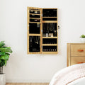 Spiegel-Schmuckschrank Mit Led-Beleuchtung Wandmontage