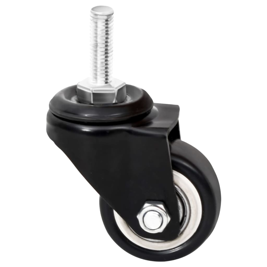 Rollen Für Pflanzkübel 4 Stk. Schwarz 8X3,5X8 Cm Eisen