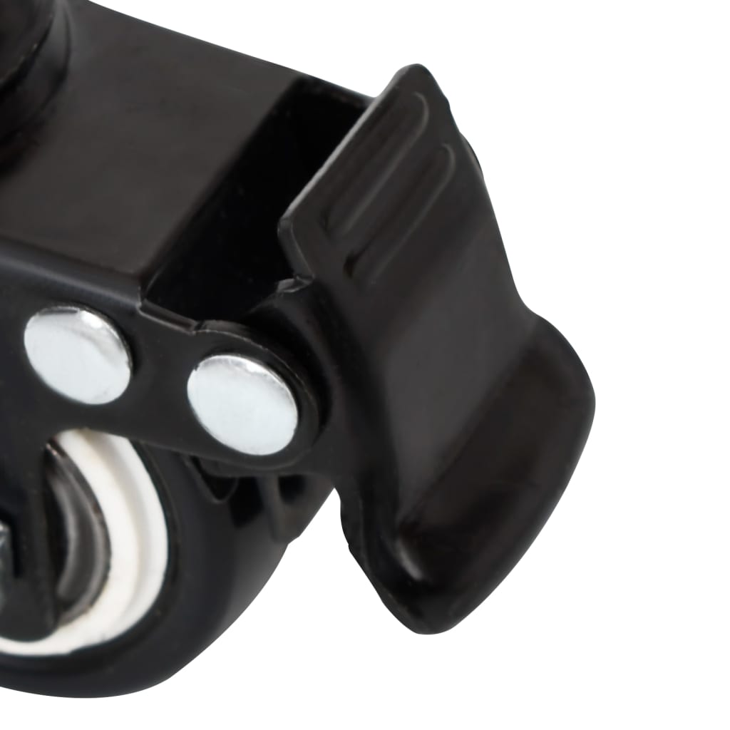 Rollen Für Pflanzkübel 4 Stk. Schwarz 8X3,5X8 Cm Eisen
