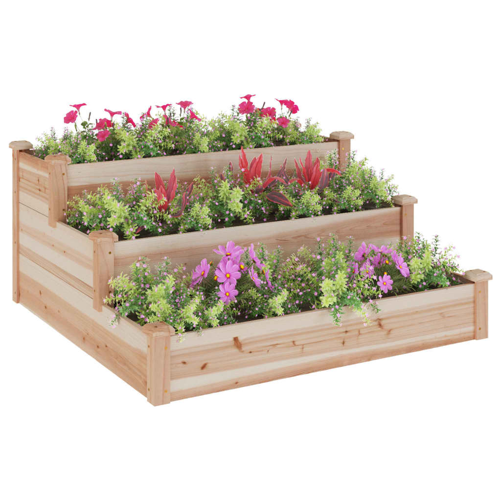 Hochbeet 120X120X56 Cm Massivholz Tanne