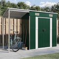 Gartenhaus Mit Verlängertem Dach 277 X 107 X 181 Cm Stahl