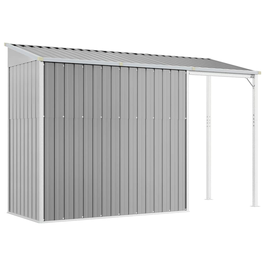 Gartenhaus Mit Verlängertem Dach 277 X 107 X 181 Cm Stahl