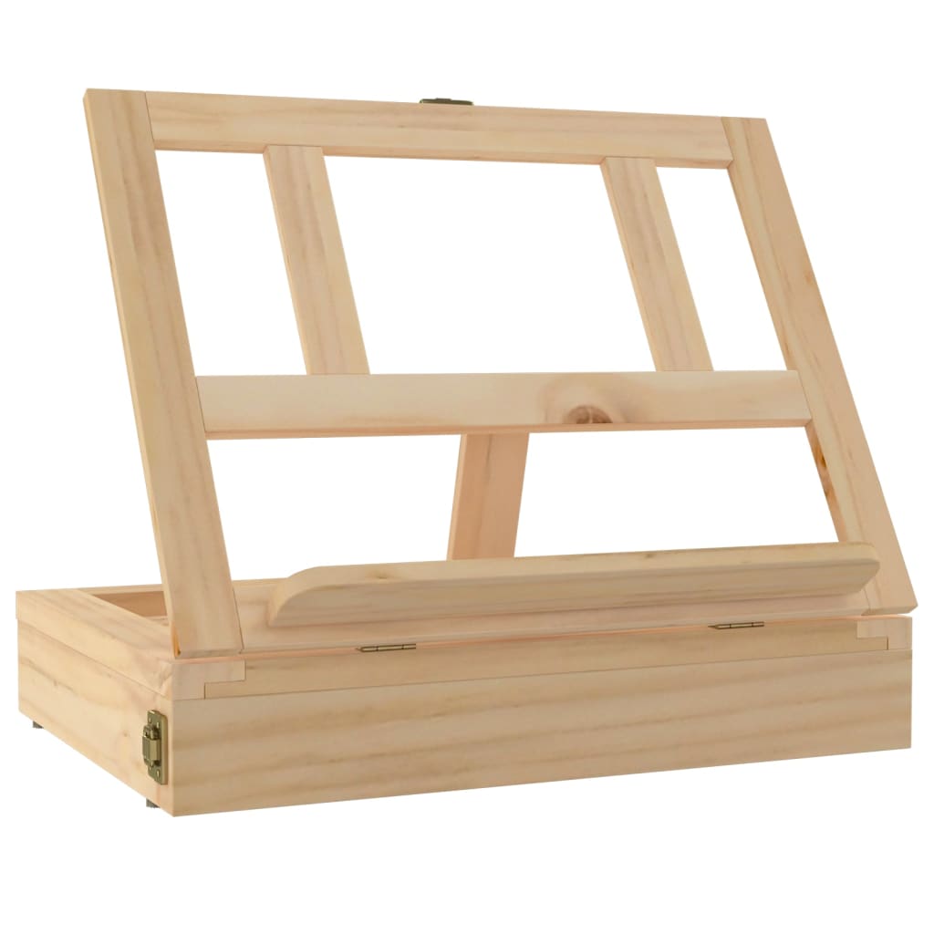 Tischstaffelei Mit Schublade 33,5X25,5X7 Cm Massivholz Kiefer