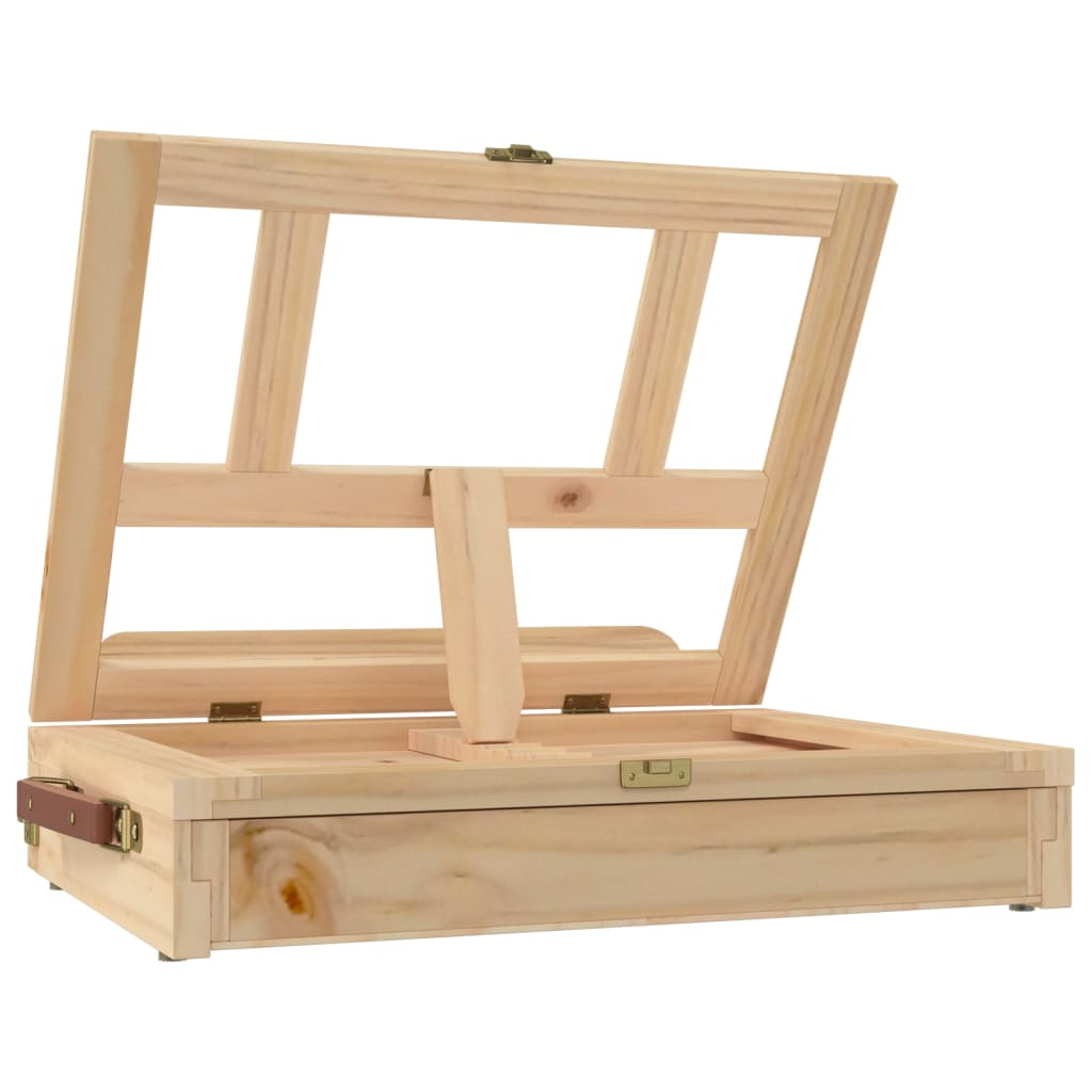 Tischstaffelei Mit Schublade 33,5X25,5X7 Cm Massivholz Kiefer