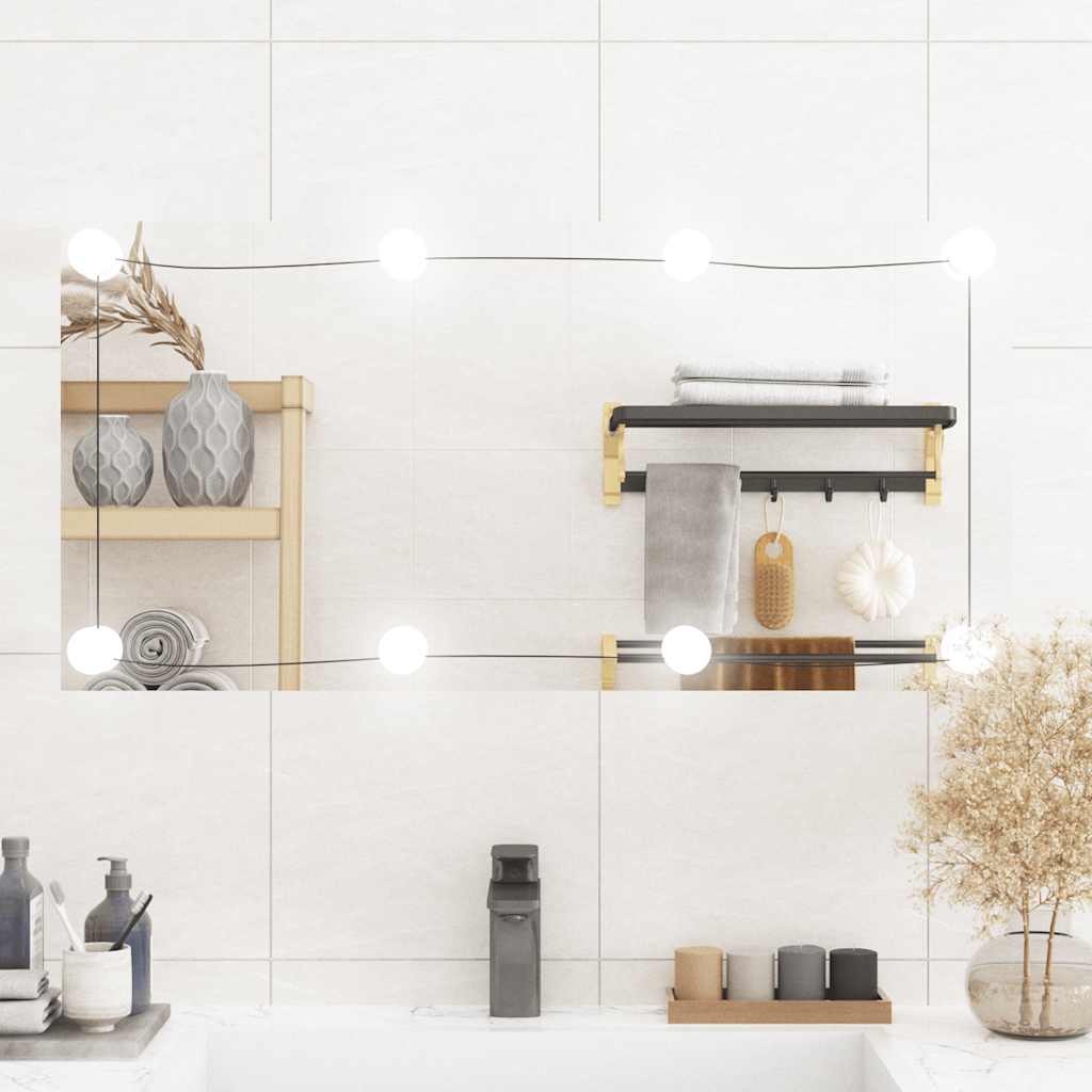 Wandspiegel 2 Stk. Quadratisch Glas