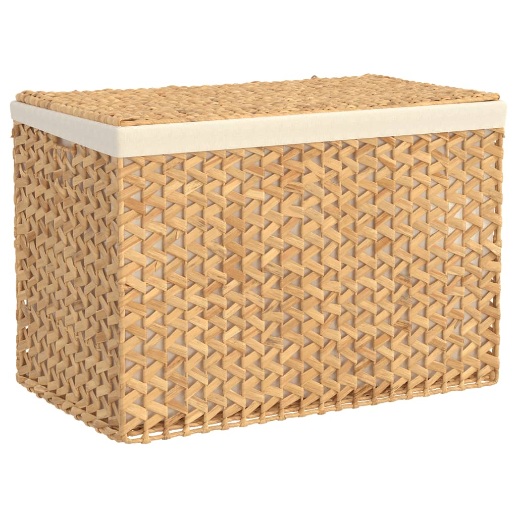Wäschekorb Mit 3 Fächern 75X42,5X52 Cm Wasserhyazinthe