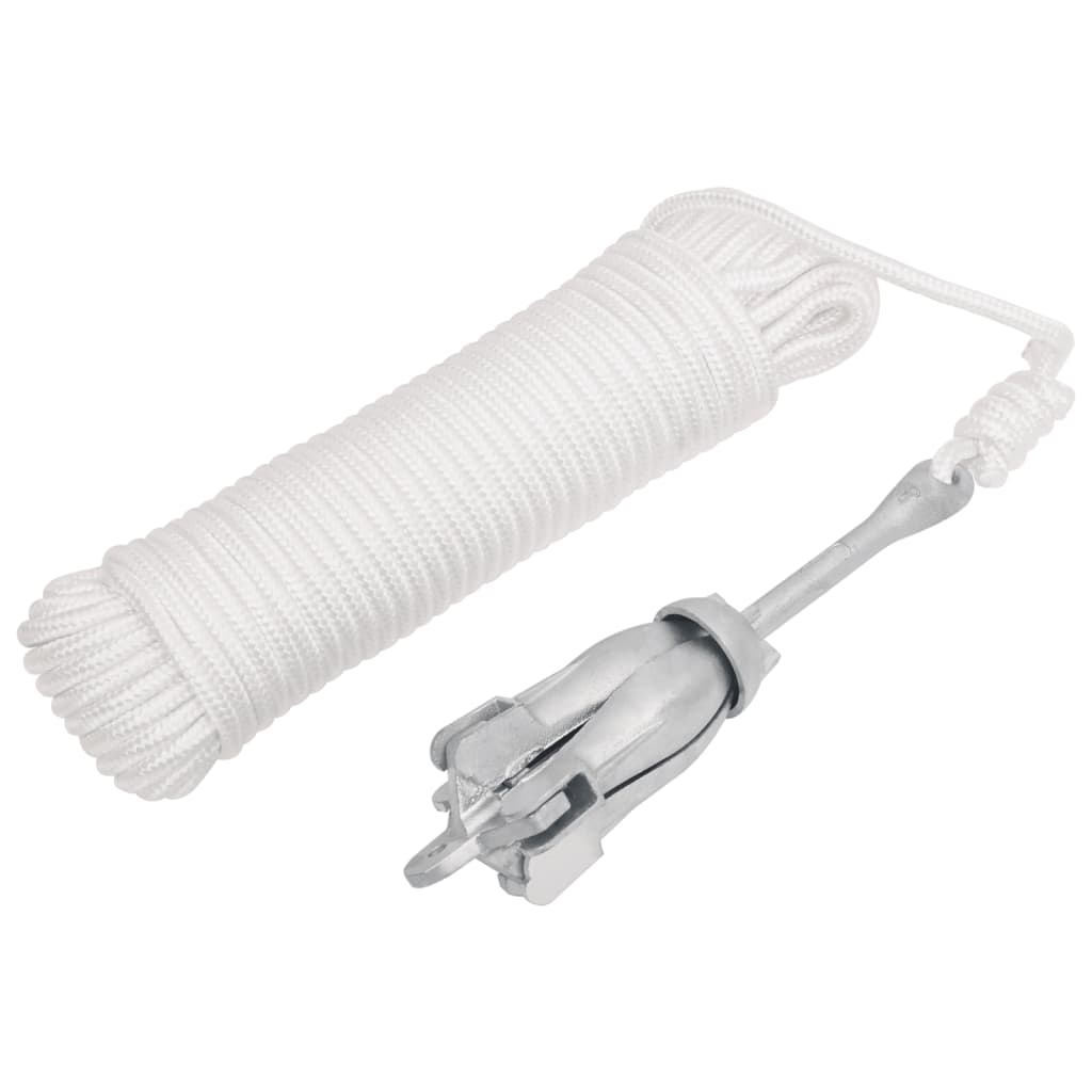 Klappanker Silber 0,7 Kg Feuerverzinktes Gusseisen