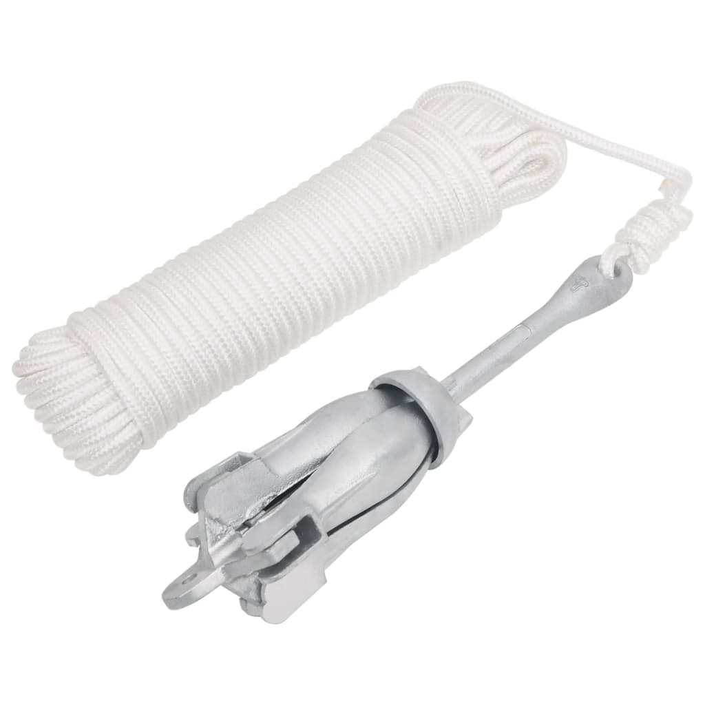 Klappanker Silber 0,7 Kg Feuerverzinktes Gusseisen