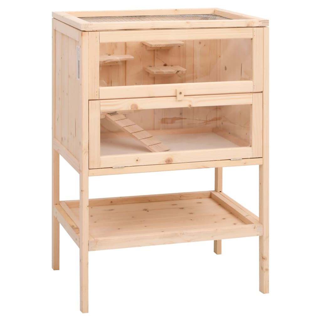 Hamsterkäfig 55 X 40 X 80 Cm Massivholz Tanne