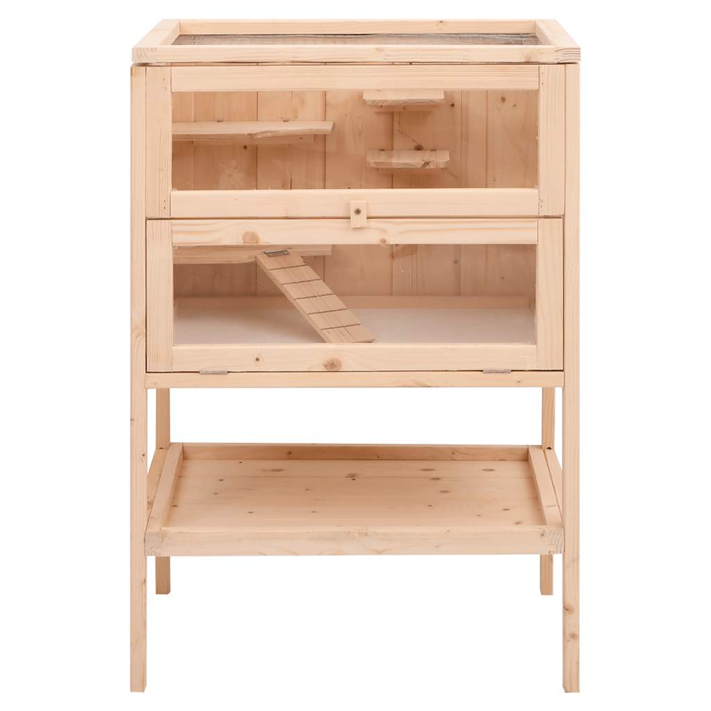 Hamsterkäfig 55 X 40 X 80 Cm Massivholz Tanne