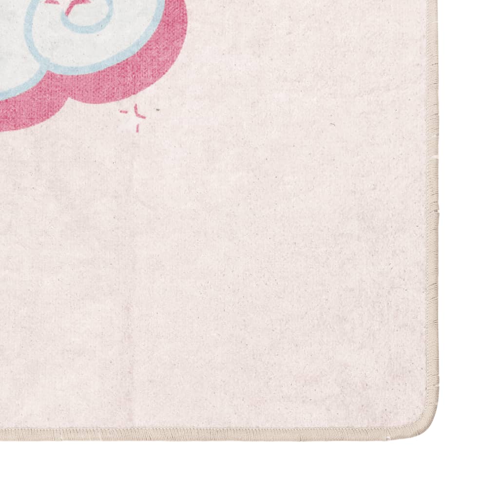 Kinderteppich 160X230 Cm Einhorn Waschbar