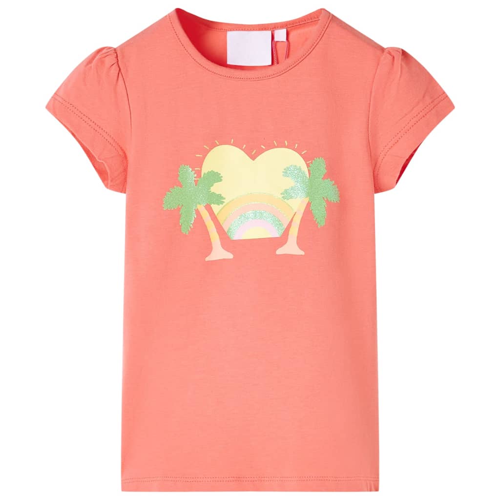 Kinder-T-Shirt Helles Minzgrün 128