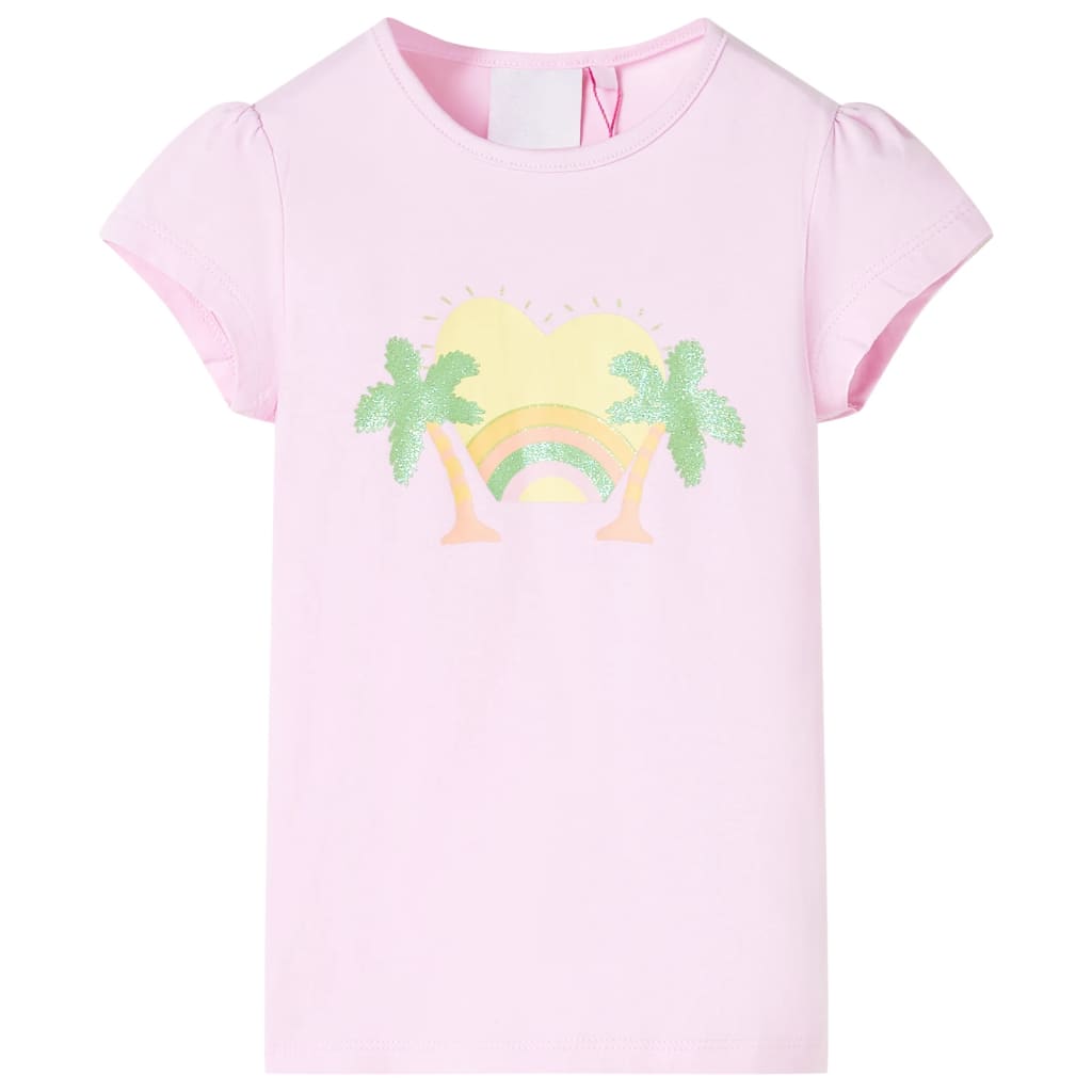 Kinder-T-Shirt Helles Minzgrün 128
