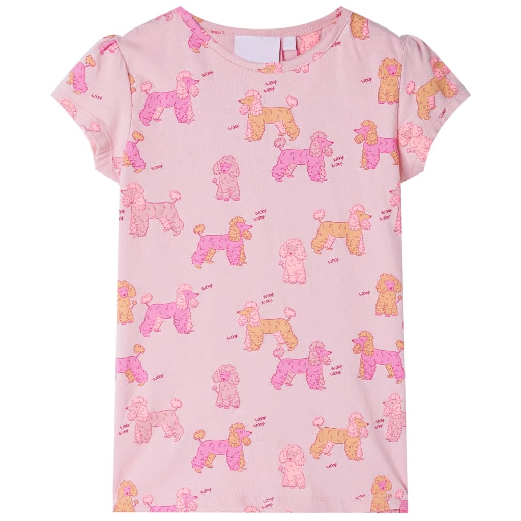 Kinderpyjama Mit Kurzen Ärmeln Hellrosa 128