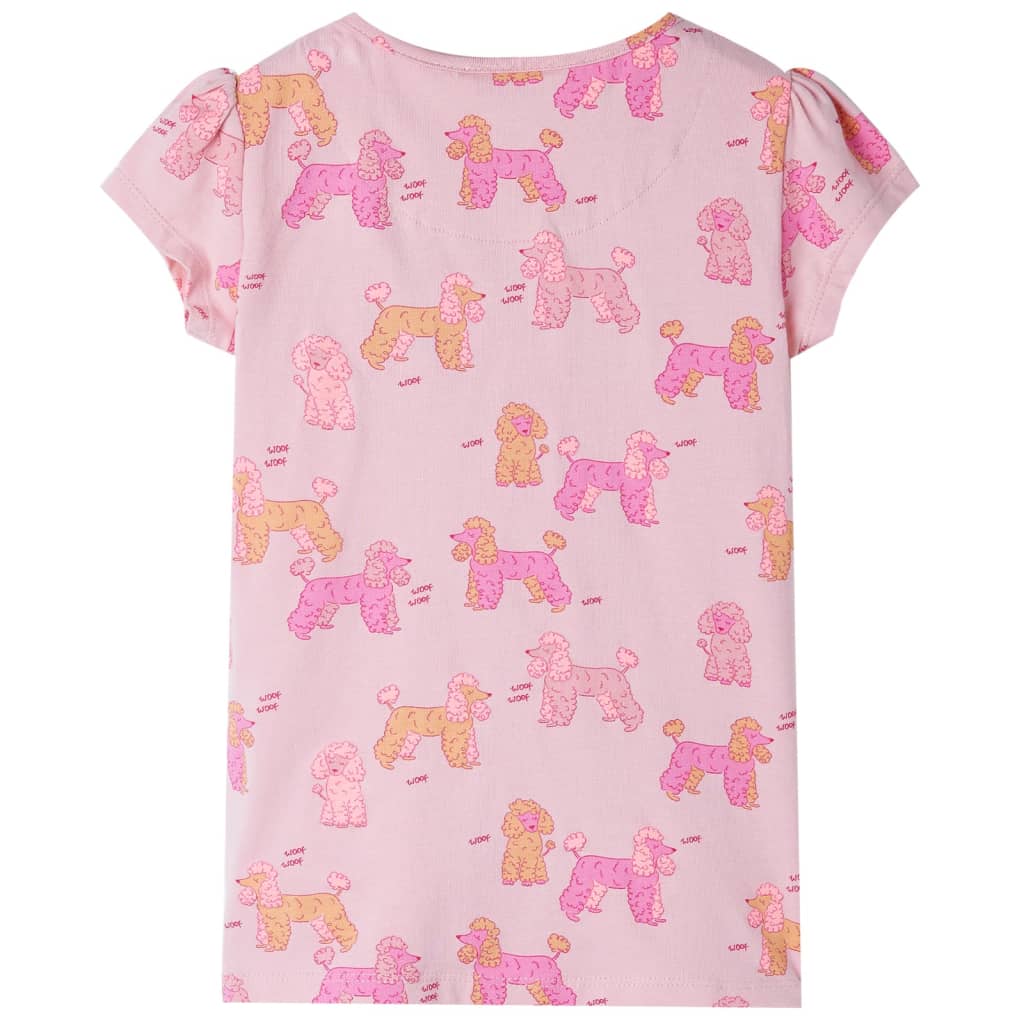 Kinderpyjama Mit Kurzen Ärmeln Hellrosa 128