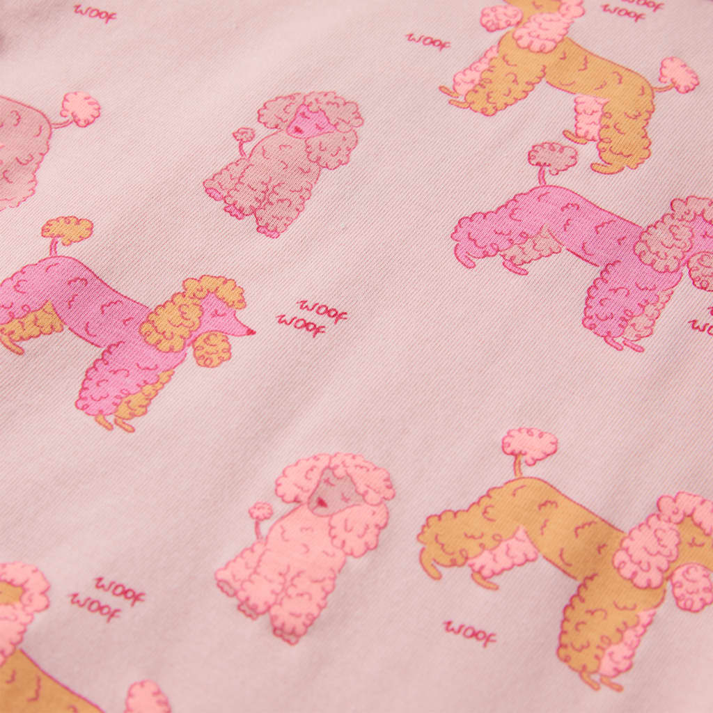 Kinderpyjama Mit Kurzen Ärmeln Hellrosa 128