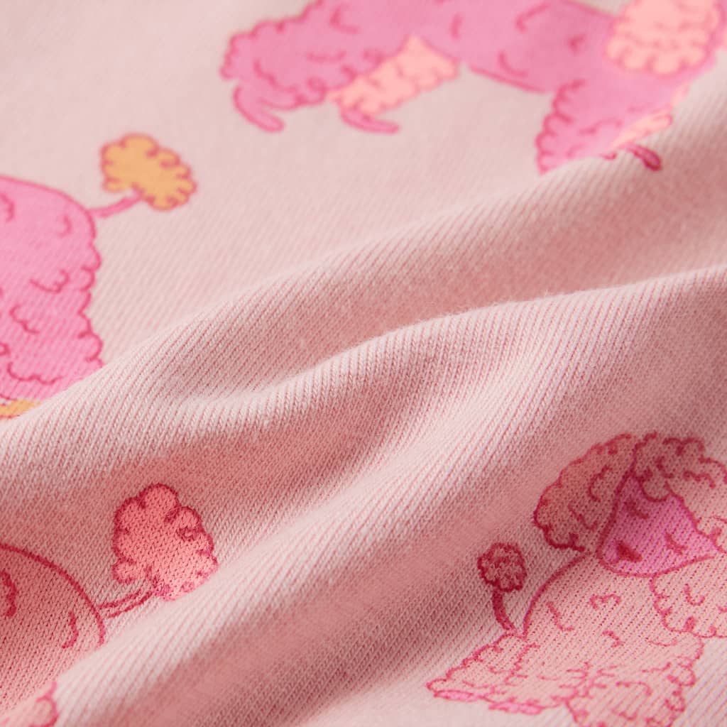 Kinderpyjama Mit Kurzen Ärmeln Hellrosa 128