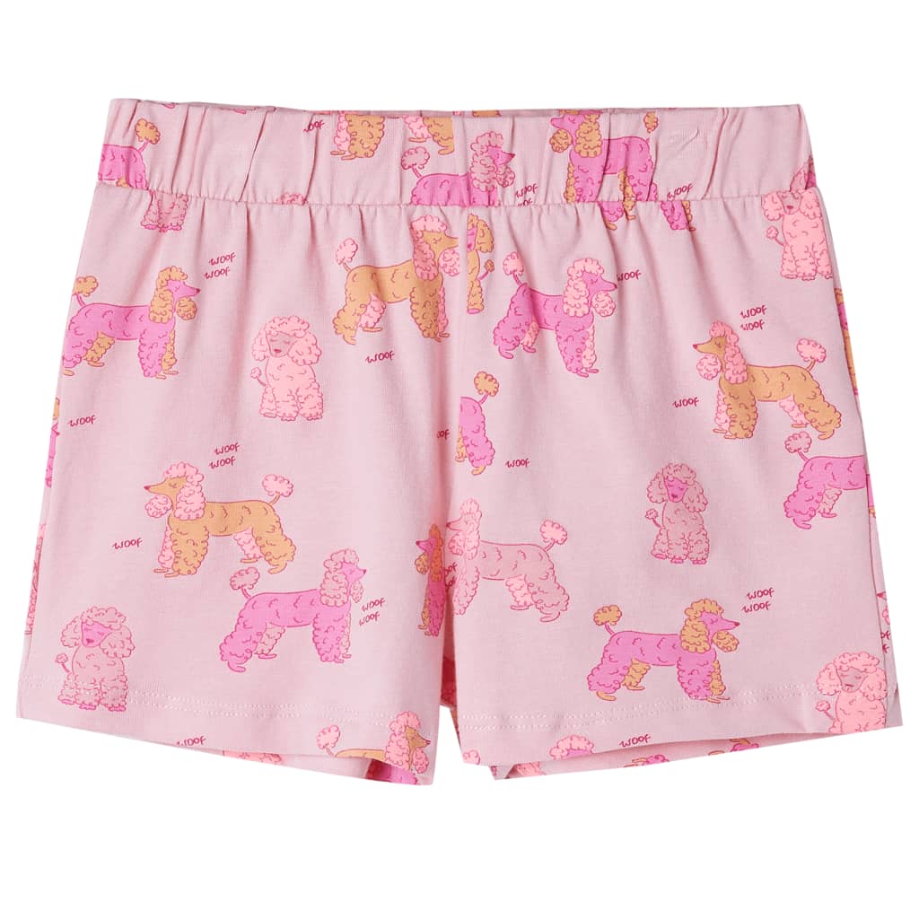 Kinderpyjama Mit Kurzen Ärmeln Hellrosa 128