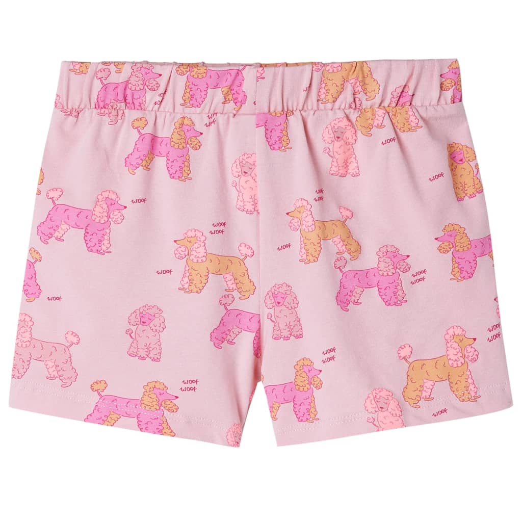Kinderpyjama Mit Kurzen Ärmeln Hellrosa 128