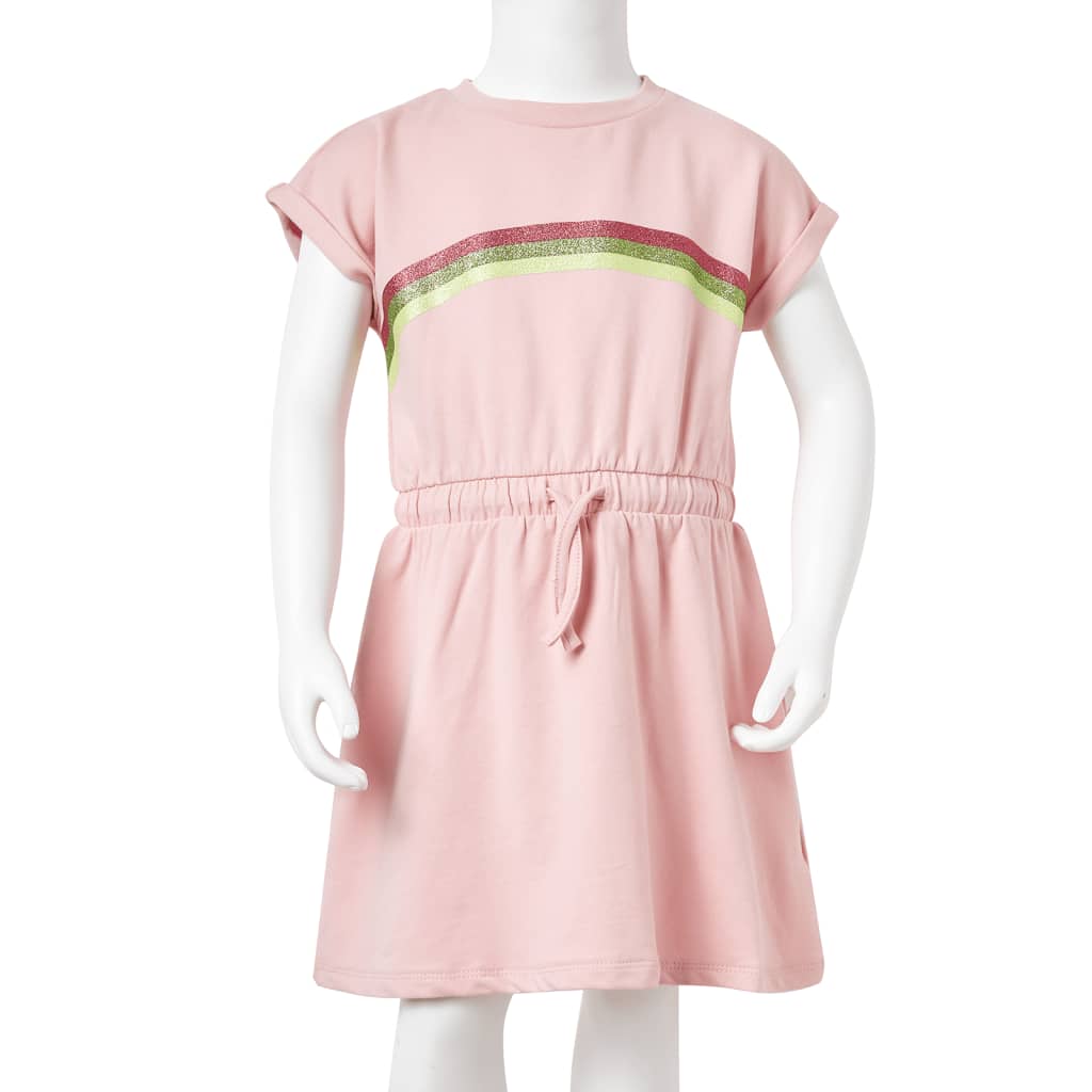 Kinderkleid Mit Kordelzug Hell 116