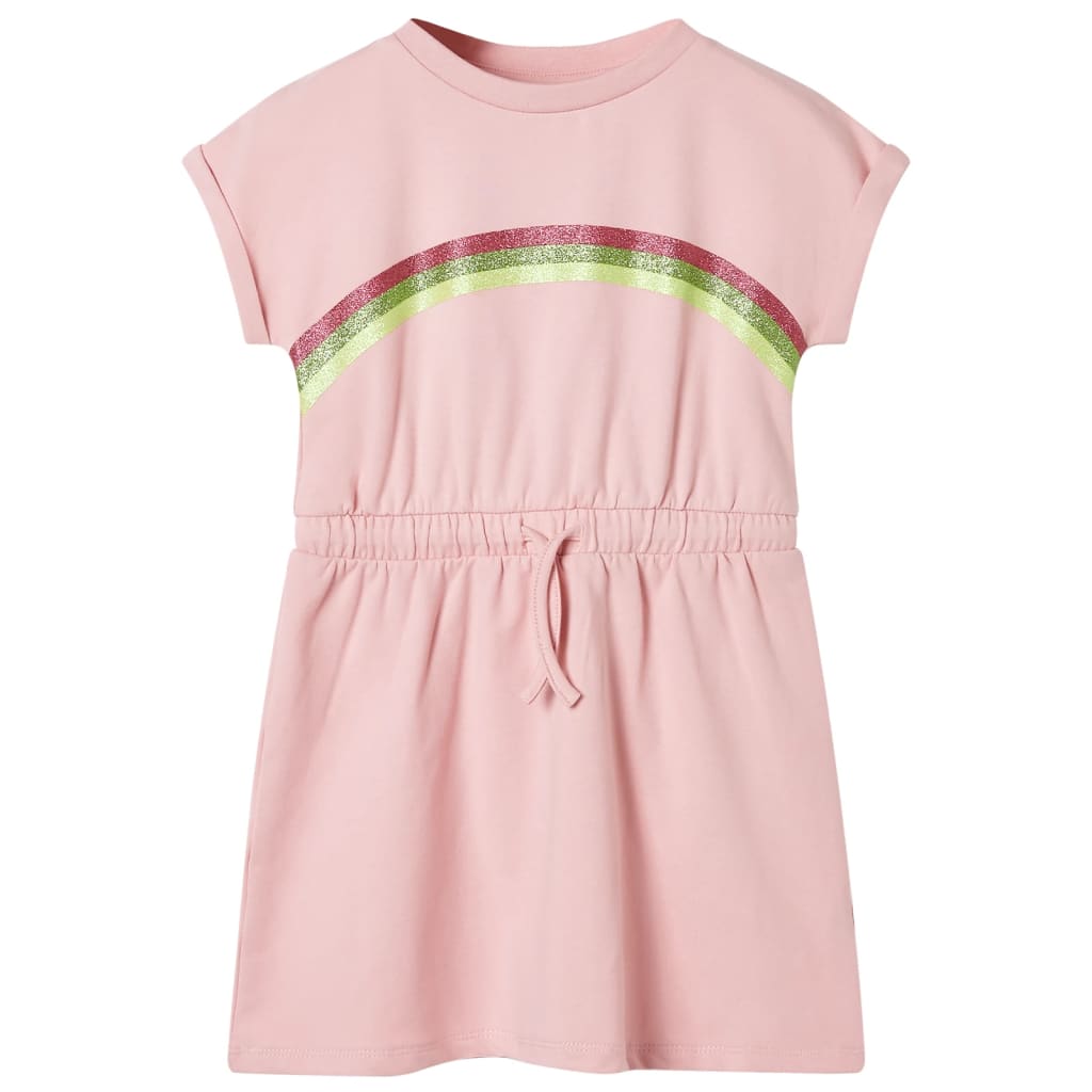 Kinderkleid Mit Kordelzug Hell 116