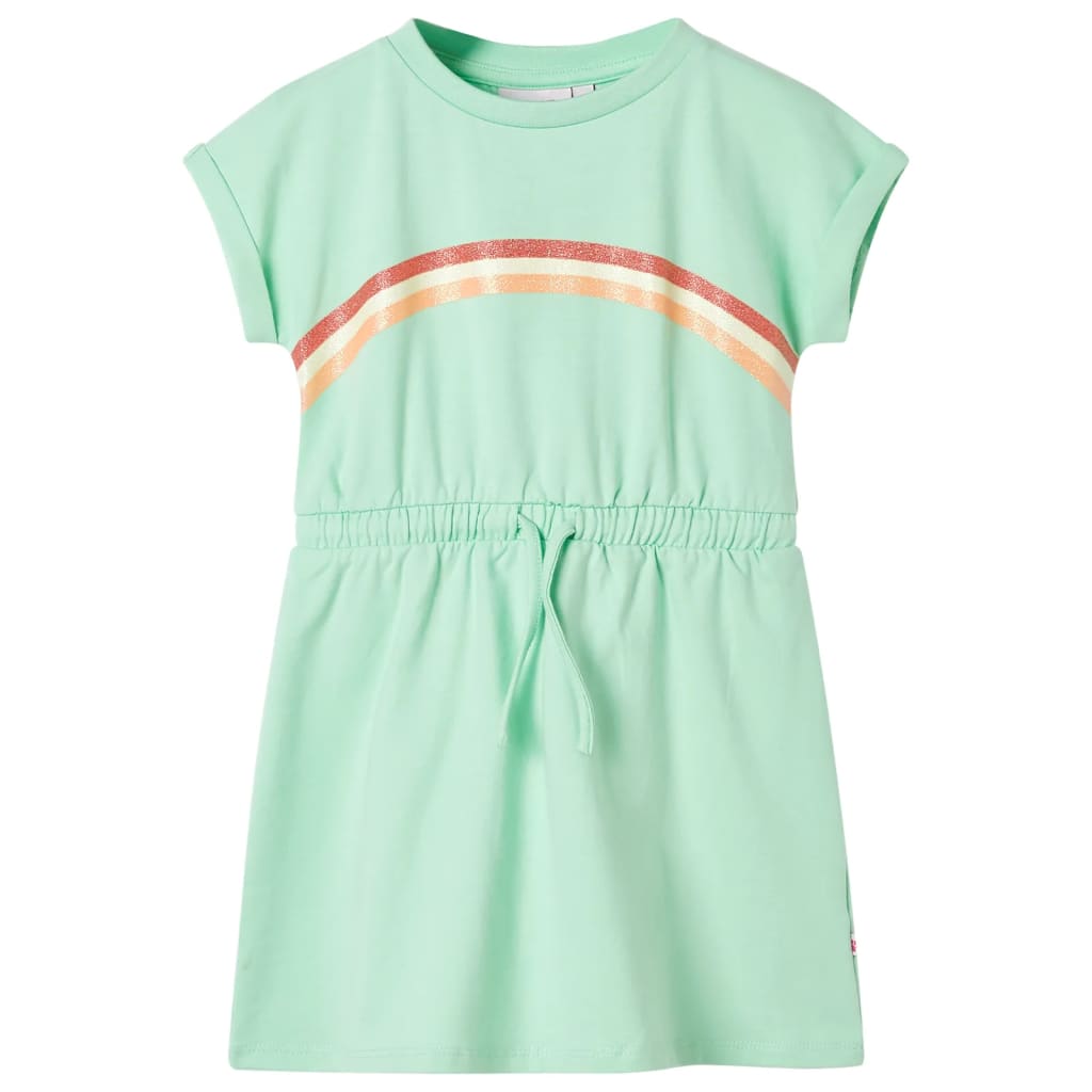 Kinderkleid Mit Kordelzug Hell 116