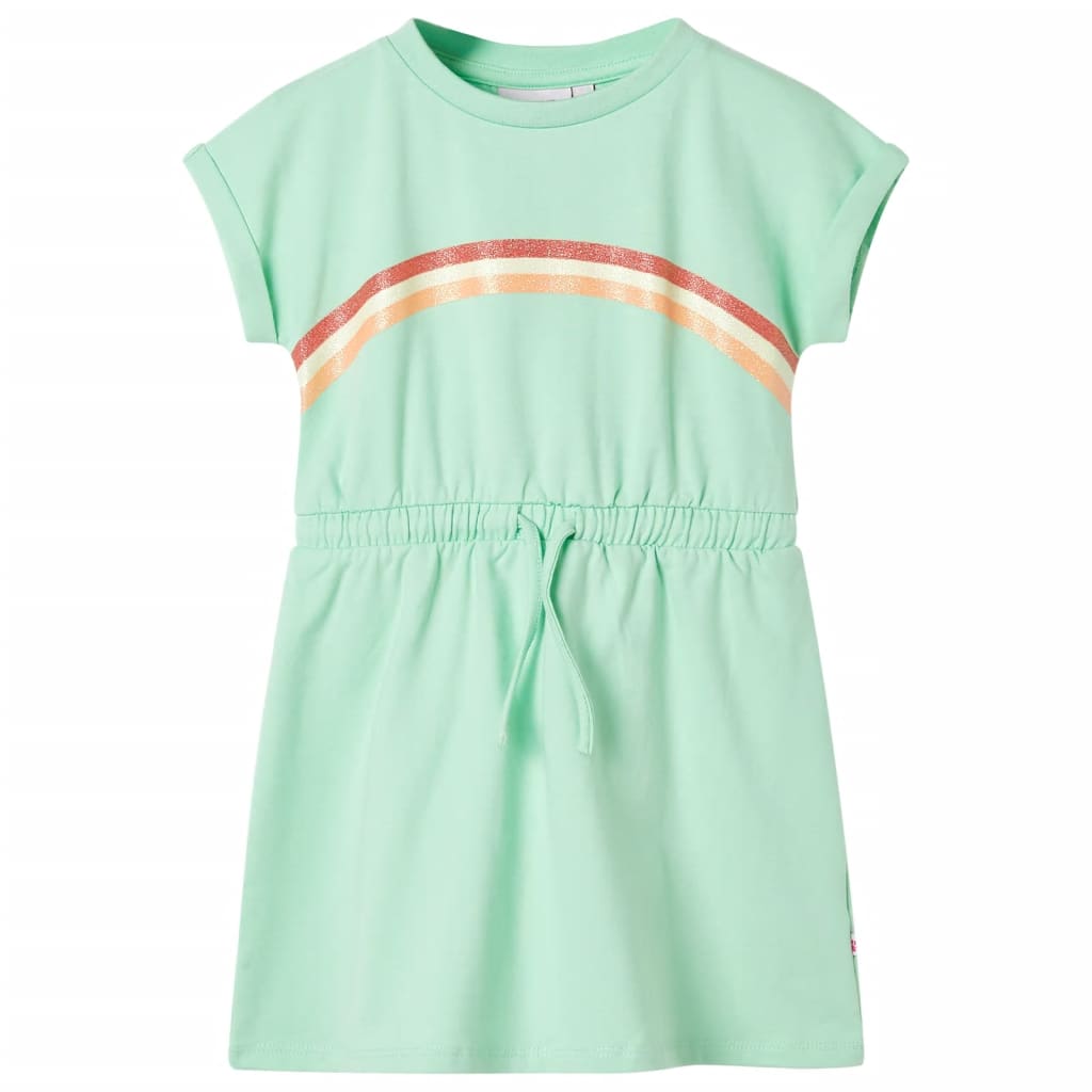 Kinderkleid Mit Kordelzug Hell 116