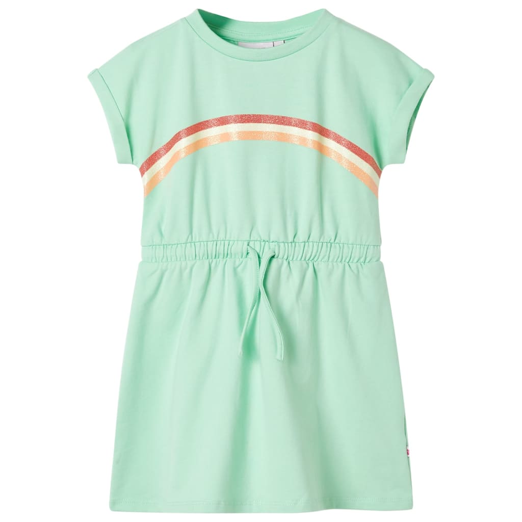 Kinderkleid Mit Kordelzug Hell 116
