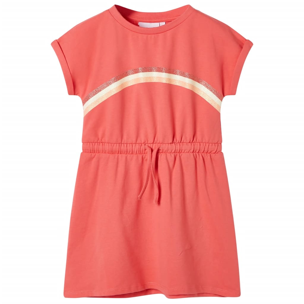 Kinderkleid Mit Kordelzug Hell 116
