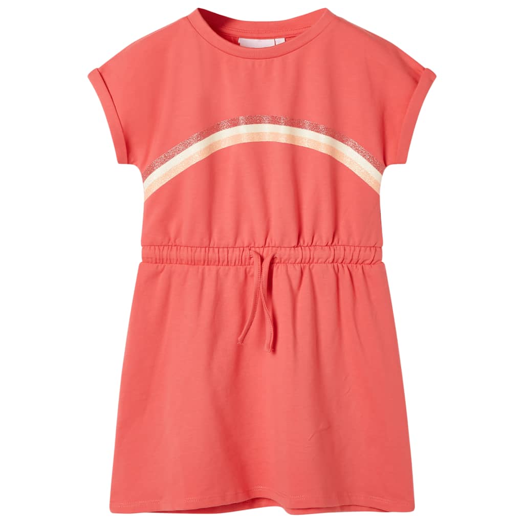 Kinderkleid Mit Kordelzug Hell 116