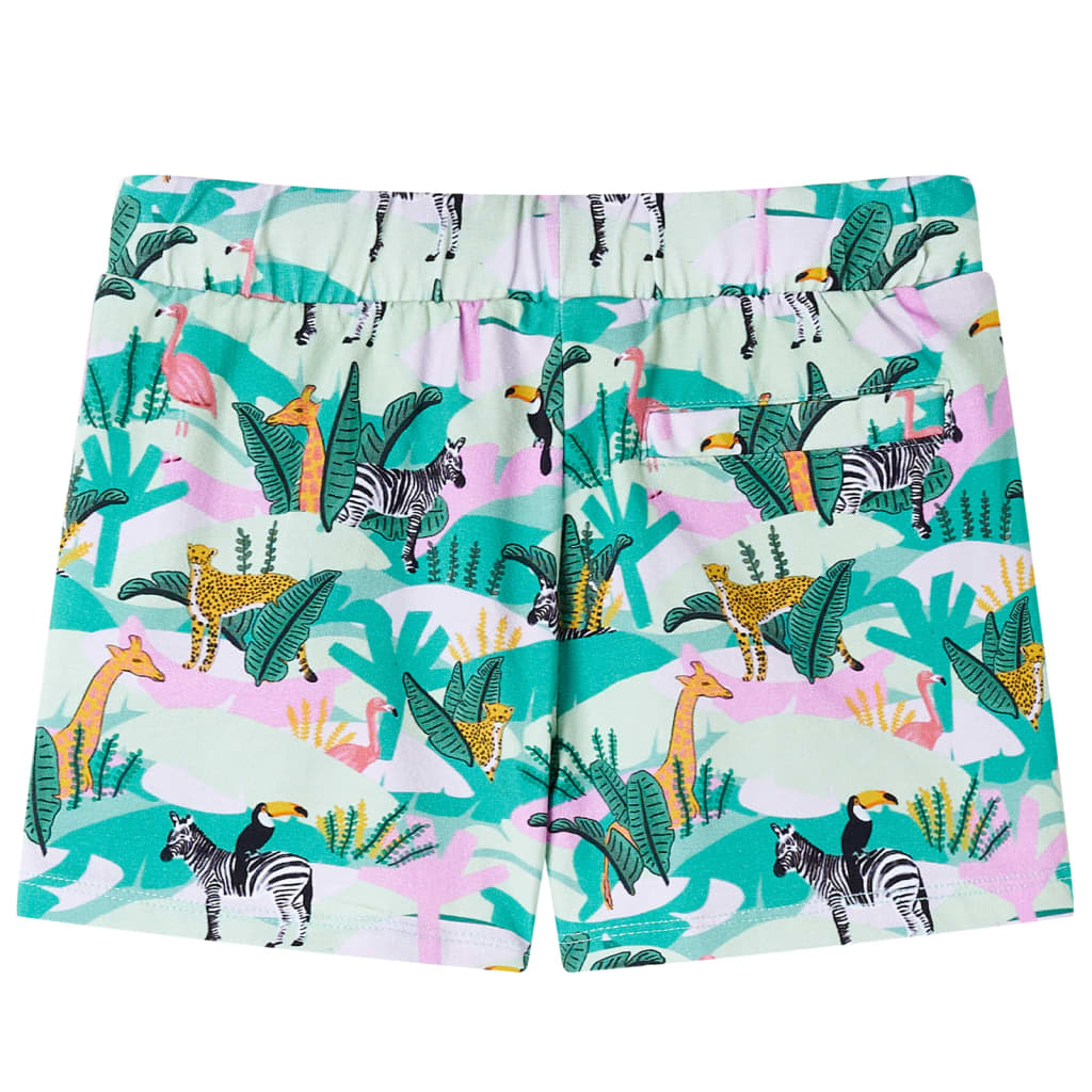 Kindershorts Mit Kordelzug Helles Minzgrün 92