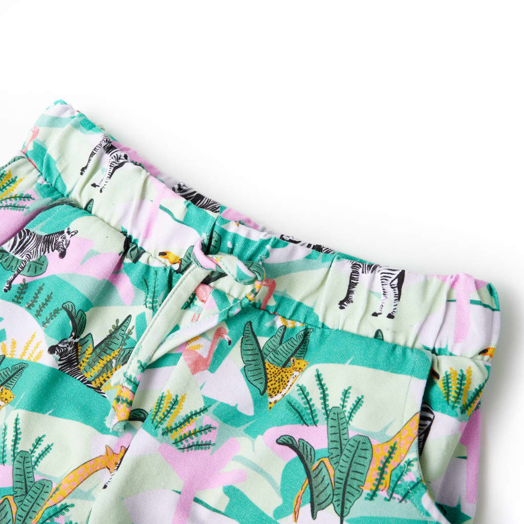 Kindershorts Mit Kordelzug Helles Minzgrün 92