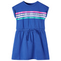 Kinderkleid Mit Kordelzug Kobaltblau 140